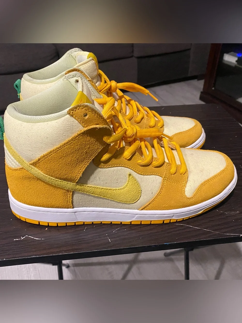 Nike SB Dunk High Pro Fruity Pack Pineapple Skate Shoes Men's US 11.5